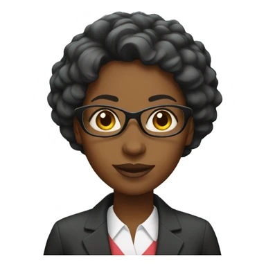 black woman teacher sticker