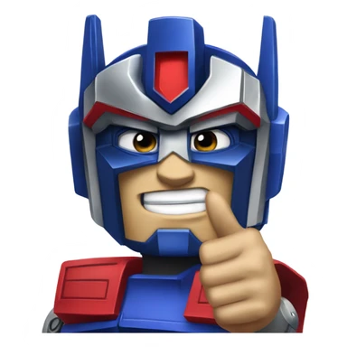 Optimus Prime thumbs up sticker
