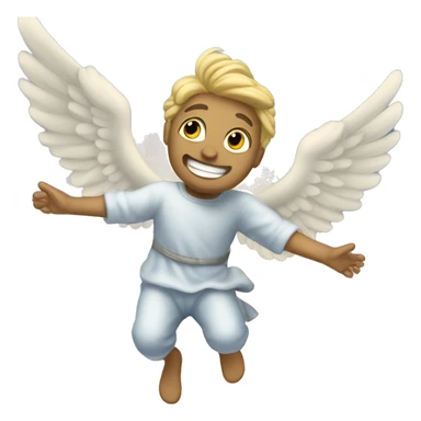 Flying to heaven sticker