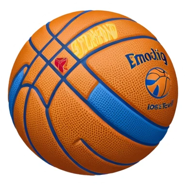 blue basketball  sticker