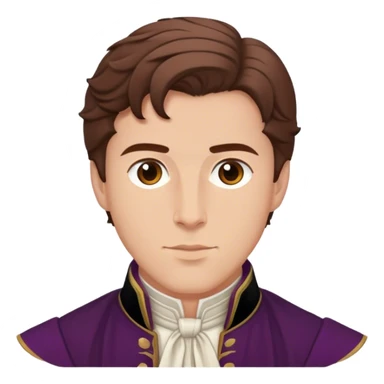 benedict bridgerton brown hair sticker