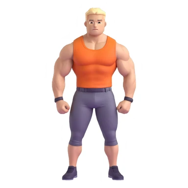 Hun from Teenage Mutant Ninja Turtles, muscular gang leader sticker