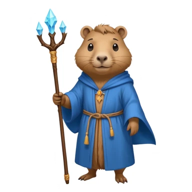 Capybara wizard sticker