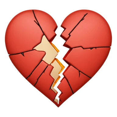 broken heart slowly mending with a patch sticker