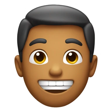 Smiling face holding 2 🤙 with tongue out sticker