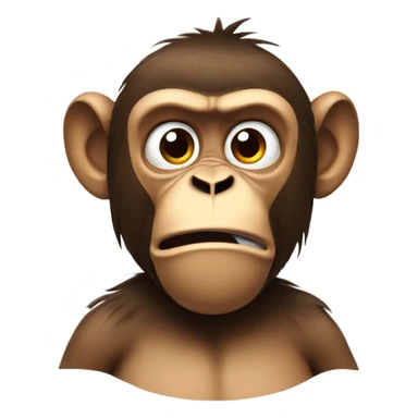 Irritated monkey  sticker