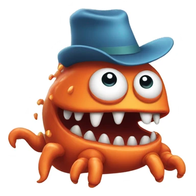 Toe jammer monster sticker