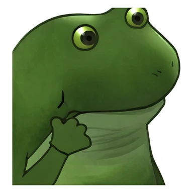 Really ugly frog sticker