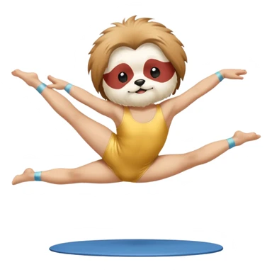 Shitzu doing gimnastic  sticker
