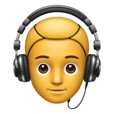 DJ with headphones sticker