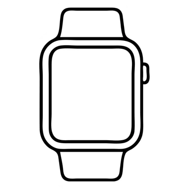 modern digital watch sticker
