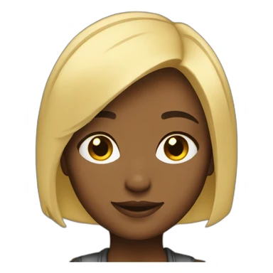 short hair girl developer sticker