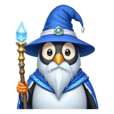 Penguin Wizard sticker
