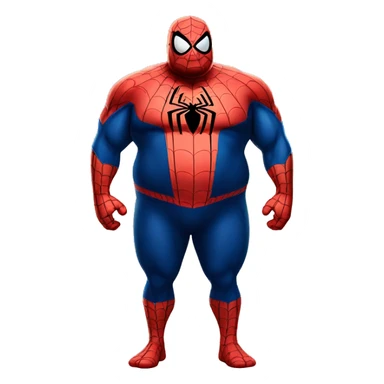 Fat spiderman sticker