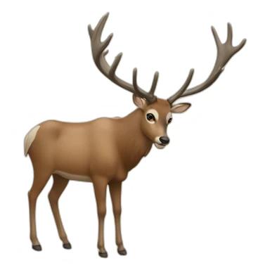 Ciervo en berrea sticker