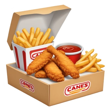 Raising Canes chicken fingers box meal sticker