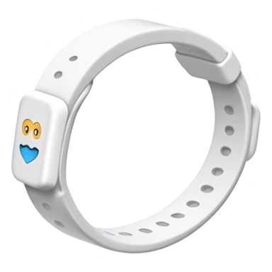 White Rubber Bracelet sticker