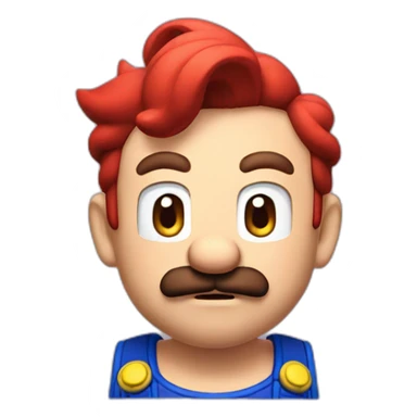 mario saying oh no sticker