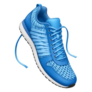 make an emoji of blue shoe laces only- they should be long and stringy sticker