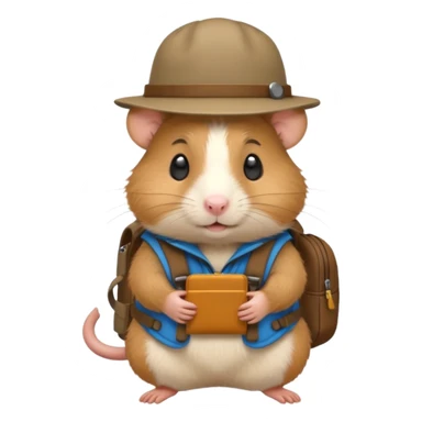 explorer hamster sticker