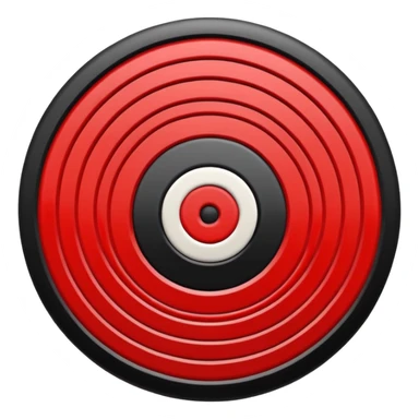 Bullseye red sticker