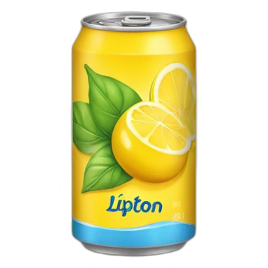 Lipton drink in a can, iced tea sticker