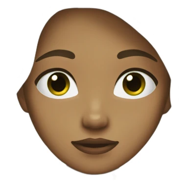 girl with dirty blonde hair dark eyebrows and dark green eyes sticker