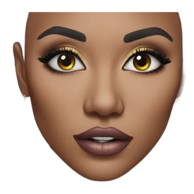 Grace mbizi mais avec du maquillage sticker
