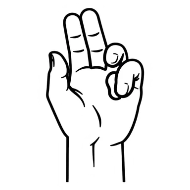 The university of Miami hand symbol sticker