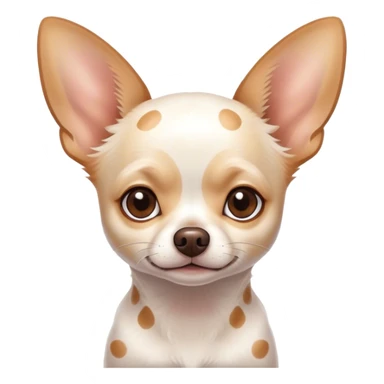 White Chihuahua with brown spots sticker