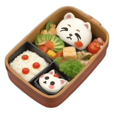 bento box on the theme of mononoke princess sticker