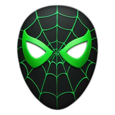 black and green spider man suit sticker