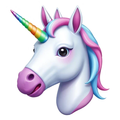 Unicorn with a dummy in mouth  sticker