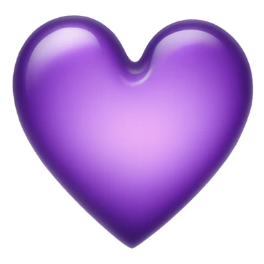 Purple glass heart  sticker