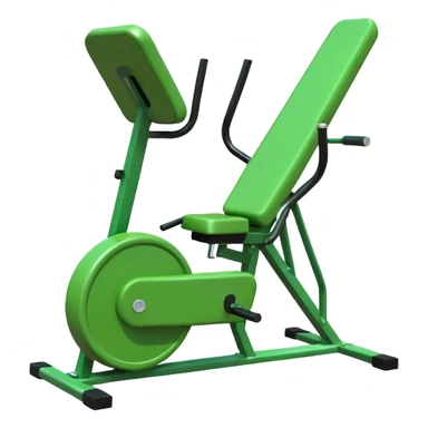 "Green gym equipment"  sticker