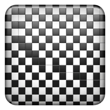 gray square with a checkered pattern sticker