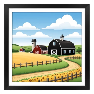 A farm in Nantucket  sticker