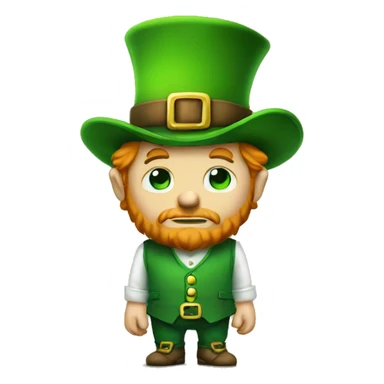  sad leprechaun with empty pockets sticker