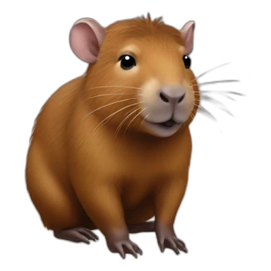 Raton laveur capibara sticker