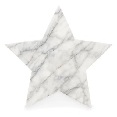 star with a marble texture sticker
