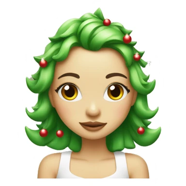 Cute Christmas tree coquette sticker