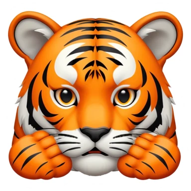 facepalm tiger face for Twitch emote sticker