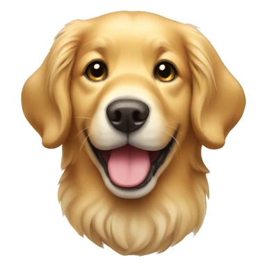 Cute golden retriever dog sticker