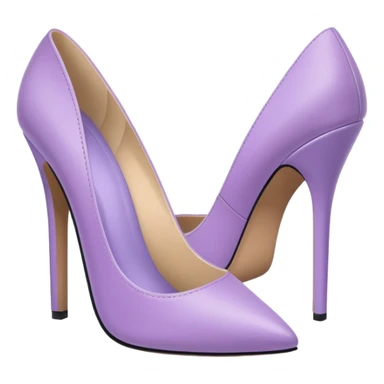 Pastel purple heel sticker