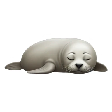 Sleeping seal sticker