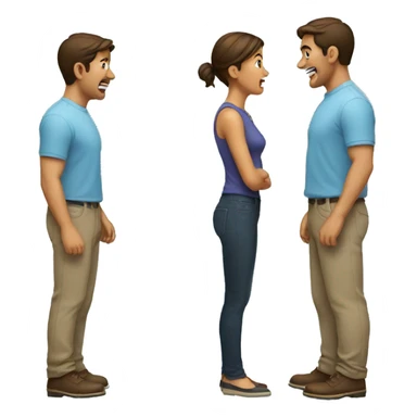 couple arguing sticker