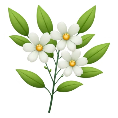 simple flower branches sticker