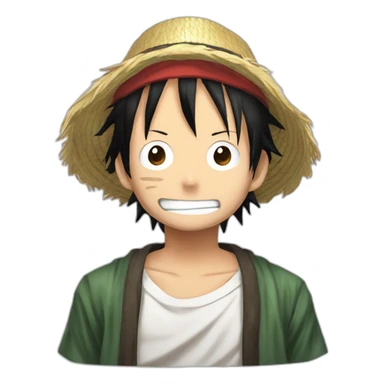 Luffy avec un bandeau de konoah sticker