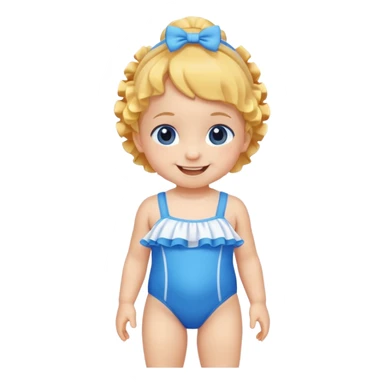 Baby swimsuit sticker
