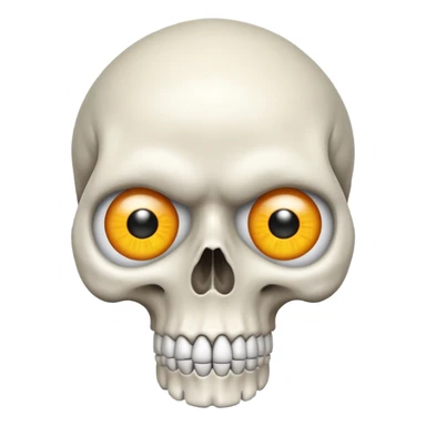 skull emoji eye roll sticker
